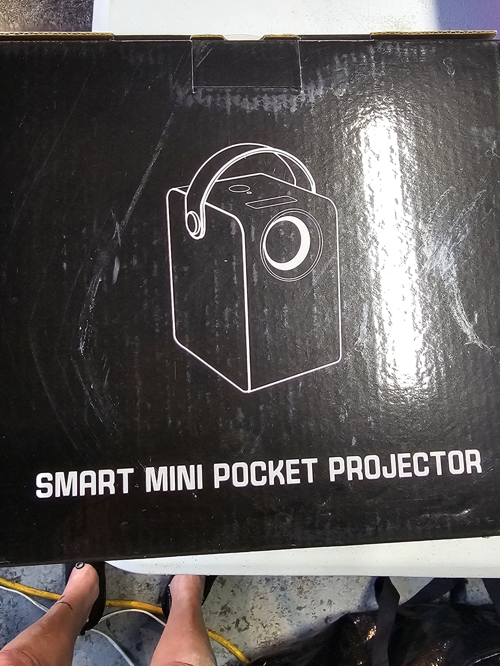 Portable Smart Mini Projector - Black